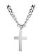 Paraxenies Men's Cross from Steel with Chain