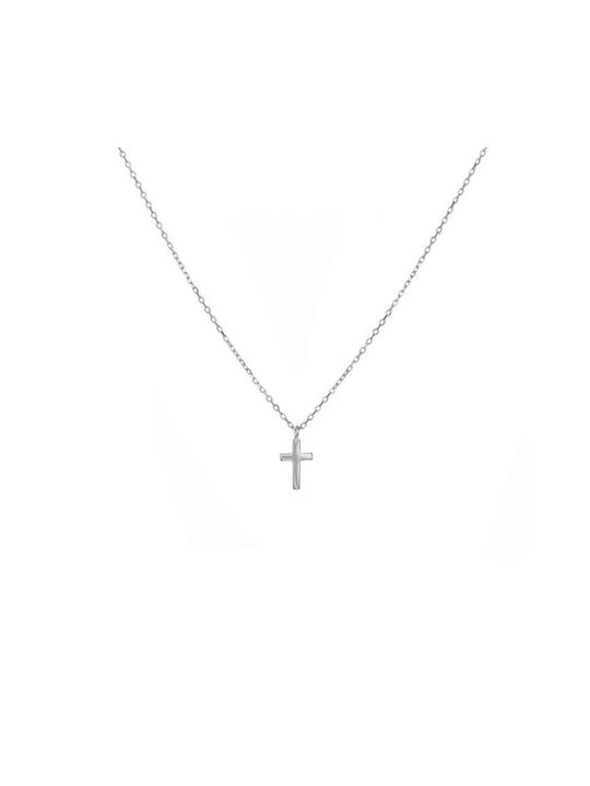 Kreuz aus Silber mit Kette