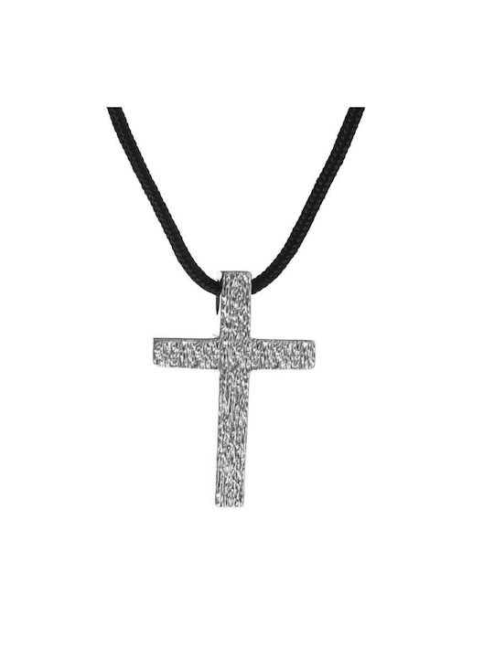 Men's Cross from Silver with Cord