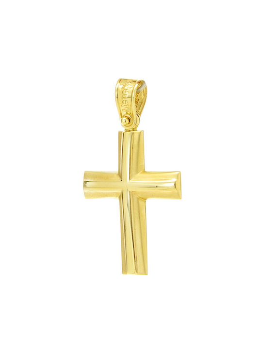 Herren Gold Kreuz 14K