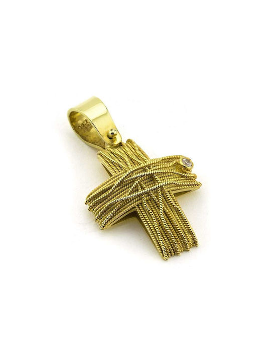 Damen Gold Kreuz 14K