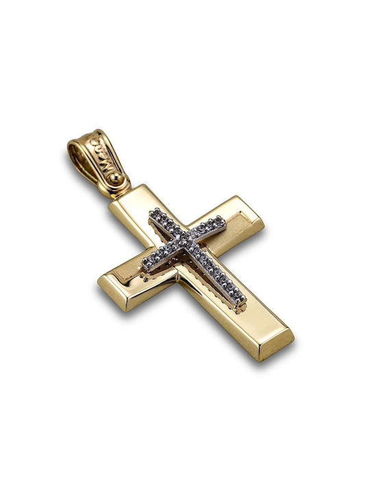 Damen Gold Kreuz 14K Goldsmith