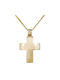 Herren Gold Kreuz 18K mit Kette