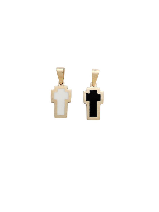 Gold Cross 14K Double Sided