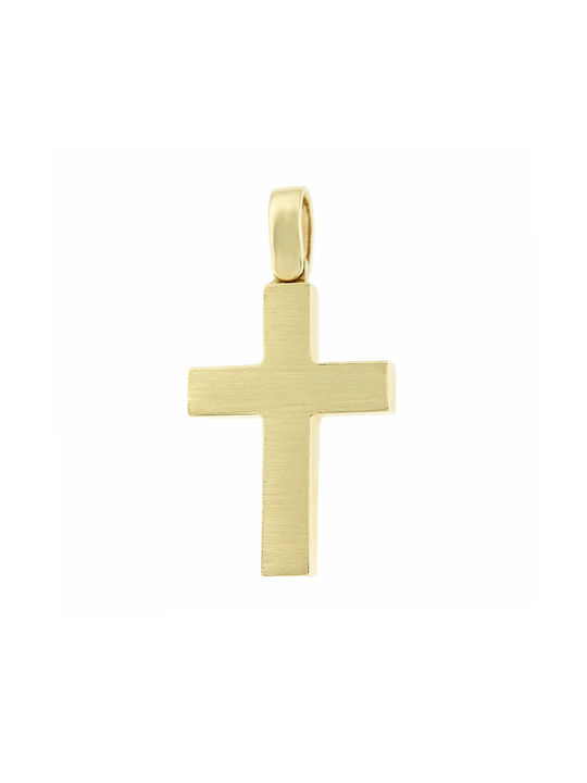 Herren Gold Kreuz 14K