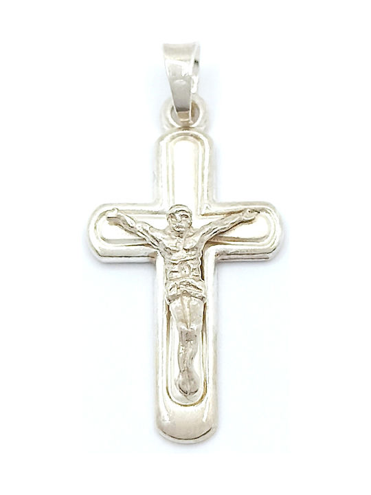 PS Silver Cross with the Crucified from Silver