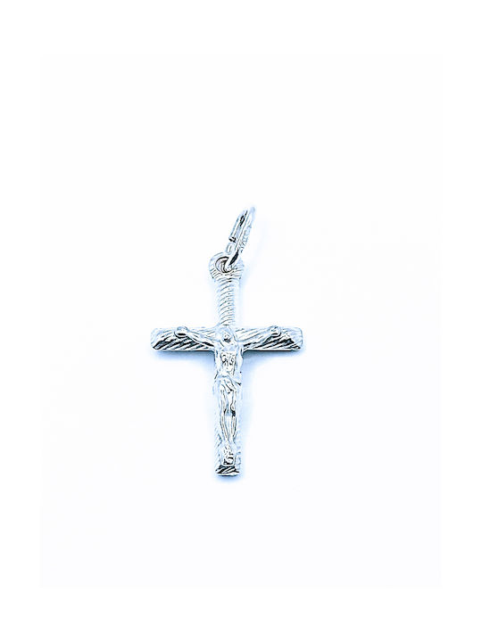 PS Silver Cross with the Crucified from Silver