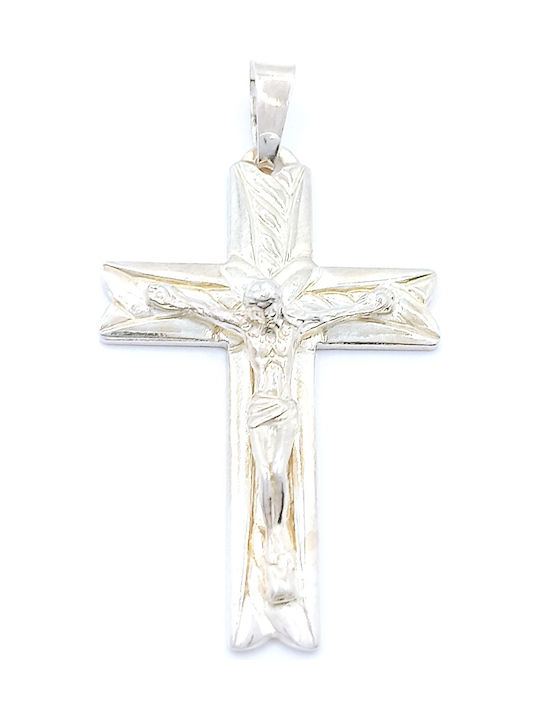 PS Silver Cross with the Crucified from Silver