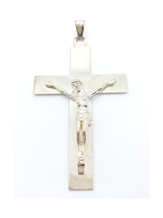 PS Silver Cross with the Crucified from Silver