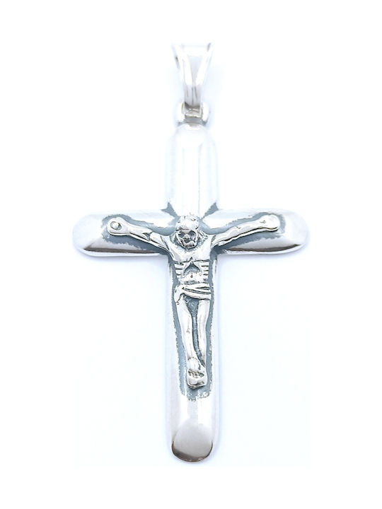 PS Silver Cross with the Crucified from Silver