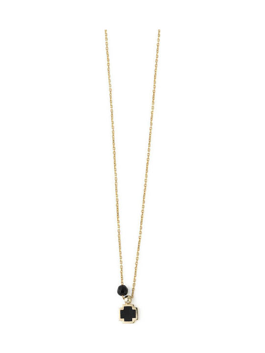 George Art Jewels Gold Kreuz 14K mit Kette