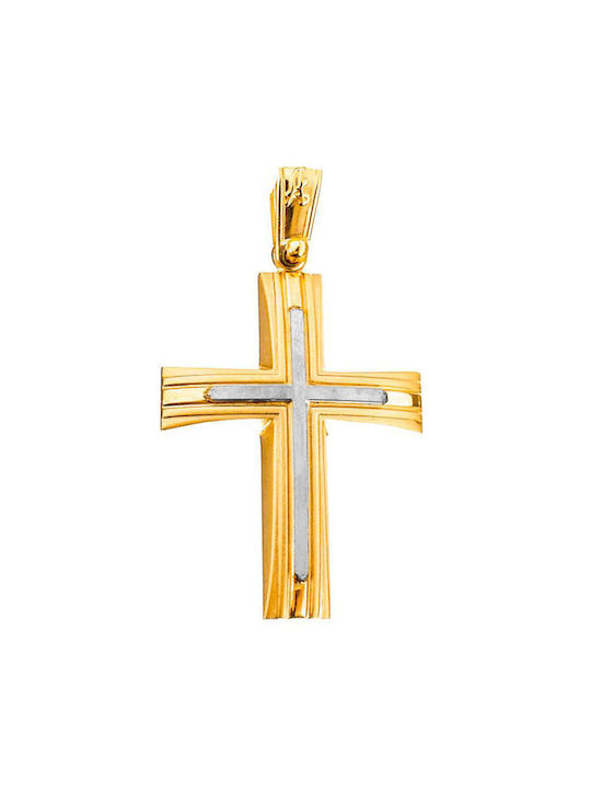 Alorado Herren Gold Kreuz 14K