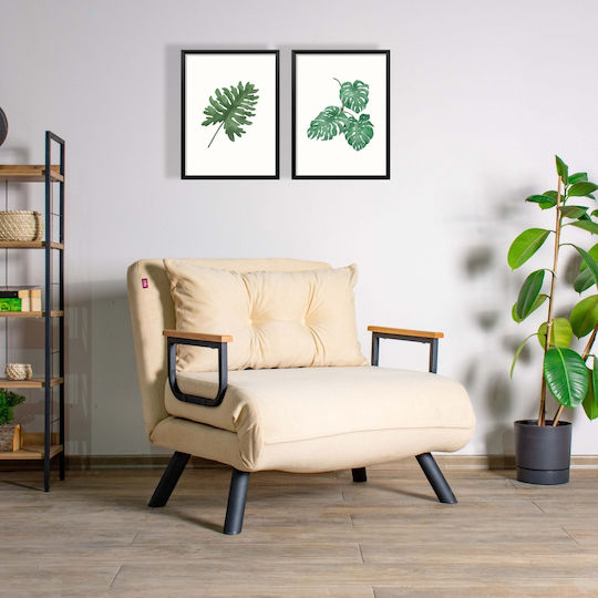 Armchair Bed Comfort 50x60x42cm Ecru