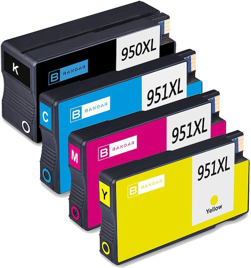 Freecolor Compatible Inkjet Printer Ink Package HP 80ml Multi (Color) / Black 4pcs