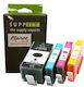 Planetink Compatible Inkjet Printer Ink Package HP 934XL-935XL 95ml Multi (Color) / Black 4pcs