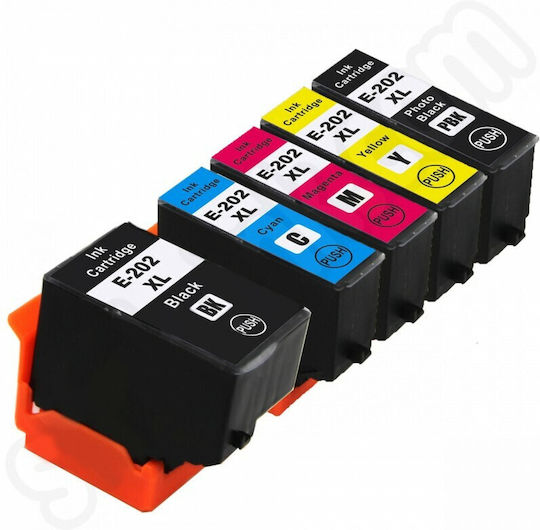 Compatible Inkjet Printer Ink Package Epson 800 Pages Multi (Color) / Black 5pcs