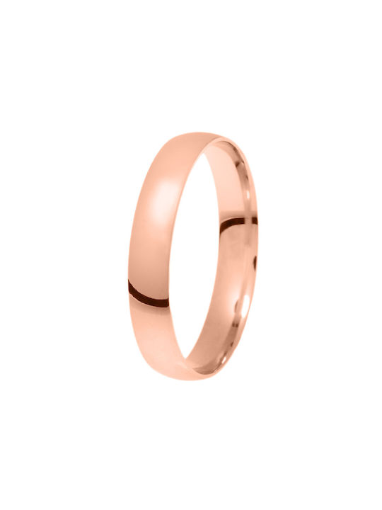 Ehering aus Rosa Gold 14K