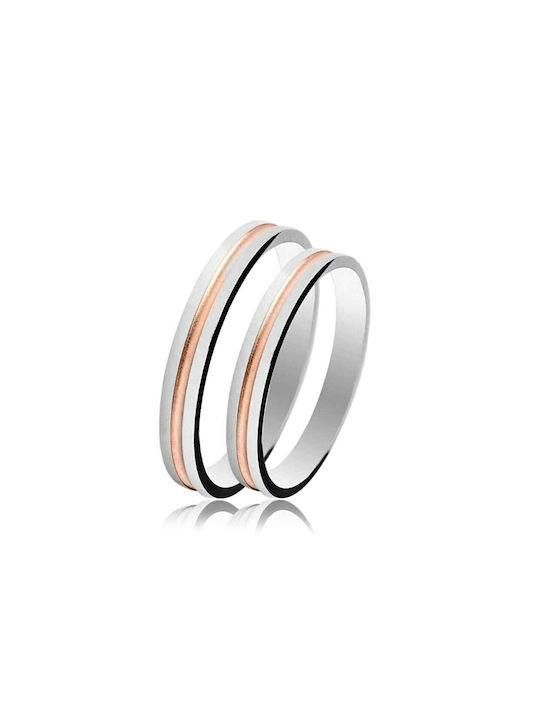 Wedding Ring Bicolour 9K