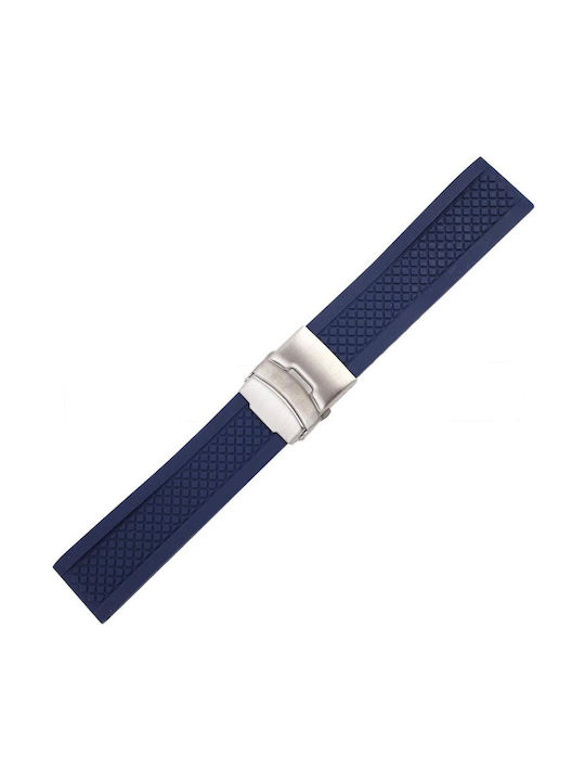 Καουτσούκ Λουράκι Navy Μπλε 18mm