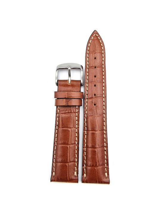 Leather Strap Tabac Brown 20mm