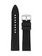 Rochet Gummi-Armband Schwarz 24mm