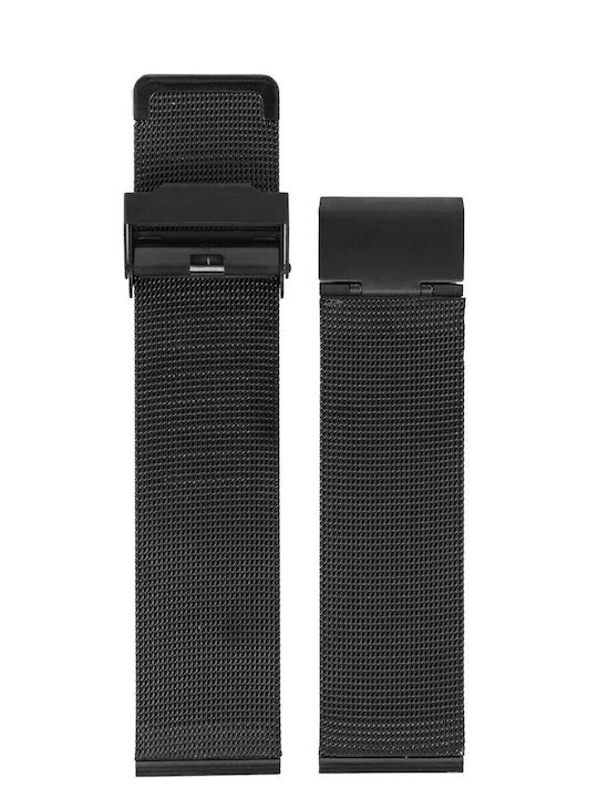 Vitopoulos Metallic-Armband Schwarz 10mm