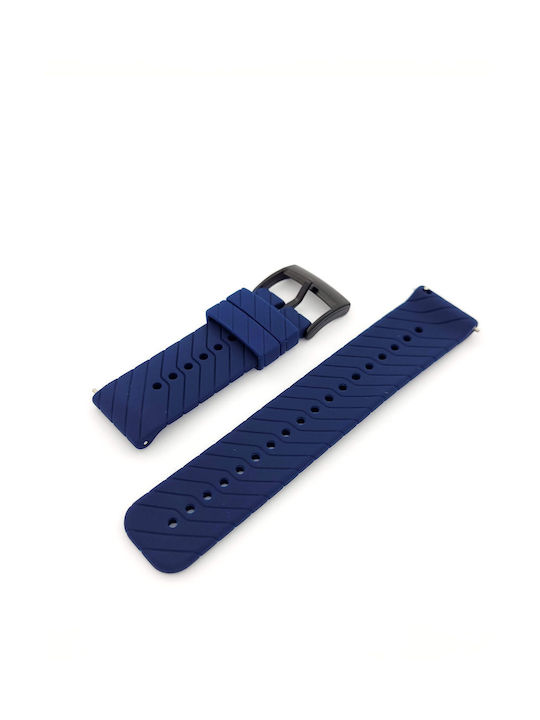 Gummi-Armband Blau 24mm