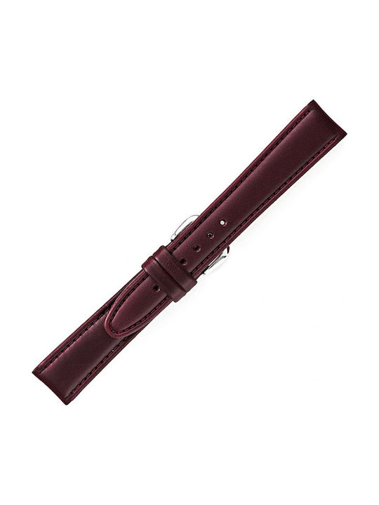 KOSTELO Δερμάτινο Λουράκι Μπορντό 18mm