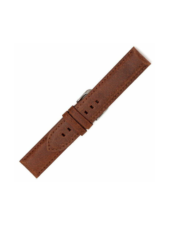 Leather Strap Tabac Brown 22mm