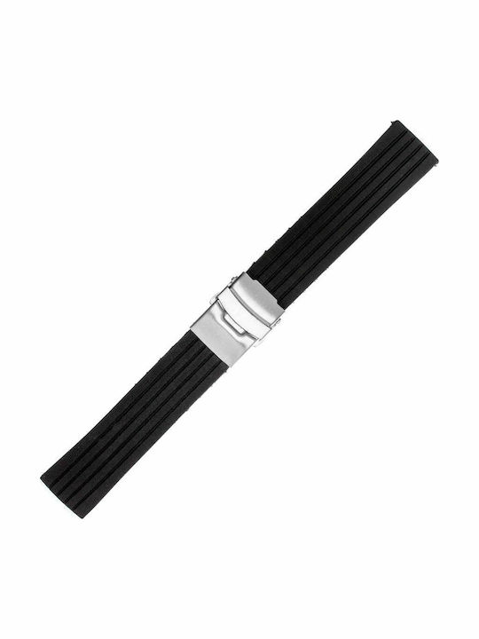 Καουτσούκ Λουράκι Μαύρο 24mm