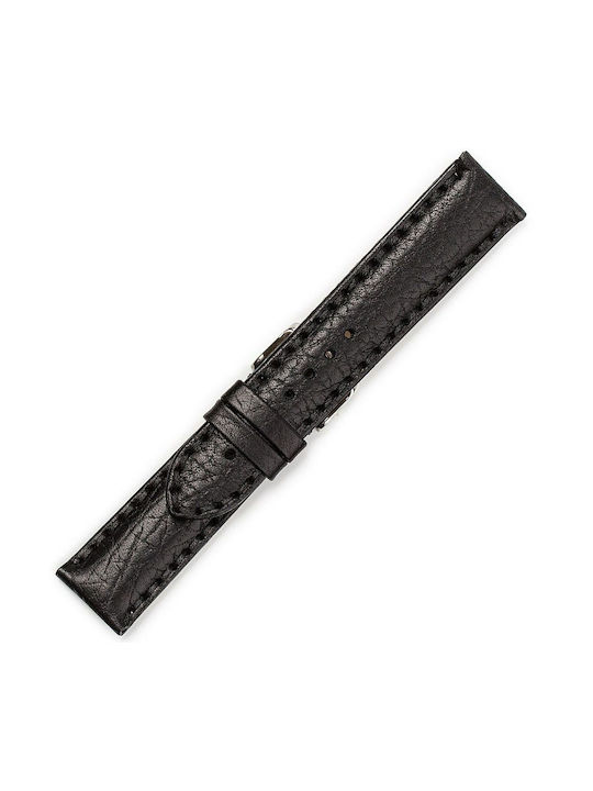 Leather Strap Black 18mm