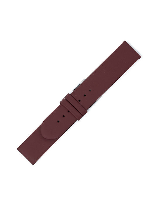 Leather Strap Burgundy 16mm