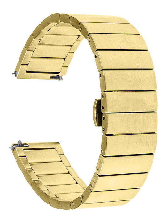 KOSTELO Metallic-Armband Gold 20mm