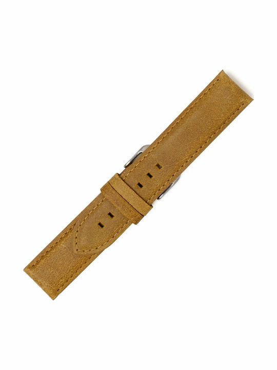 KOSTELO Curea din piele Tabac maro 24mm