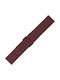 KOSTELO Curea din piele Burgundy 20mm