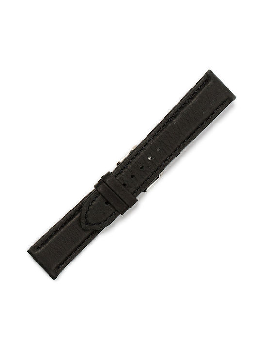 Leather Strap Black 18mm