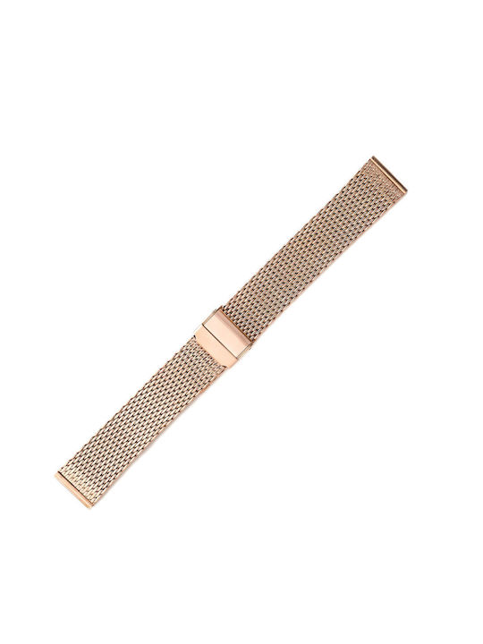 Metallic-Armband Rose Gold 24mm