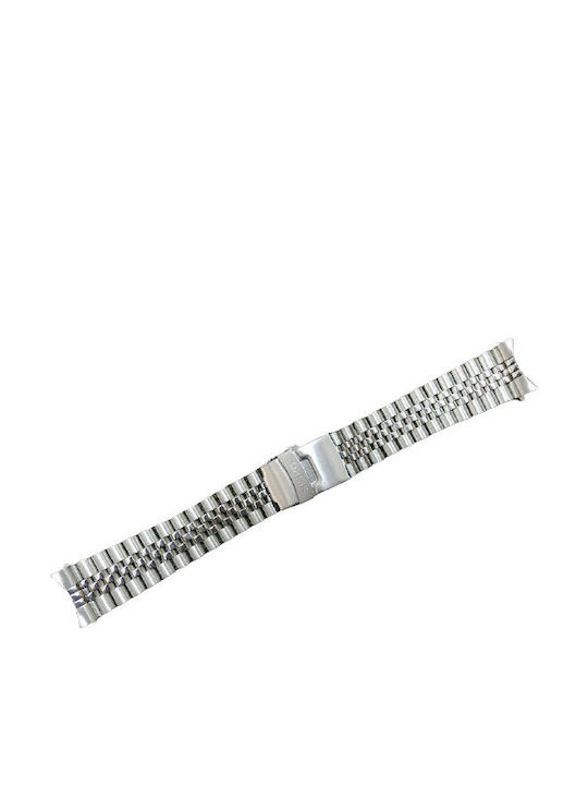 Metallic-Armband Silber 22mm