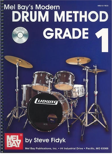 Melbay Drum Method Grade 1 Μέθοδος Εκμάθησης για Ντραμς + CD