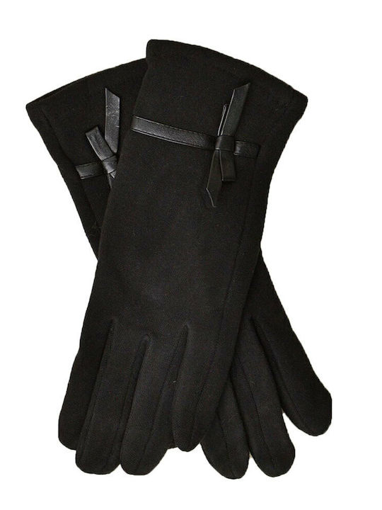 Women's Leather Touch Gloves Black