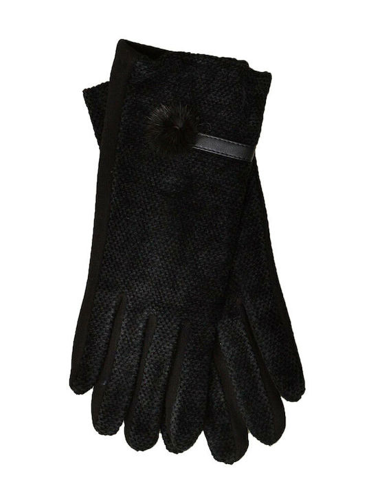 Women's Knitted Touch Gloves Black