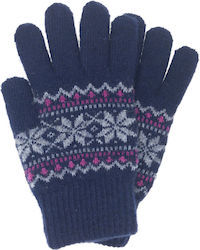 Hellblau Gestrickt Handschuhe
