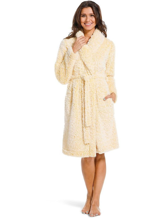 Rebelle Winter Women's Robe Yellow