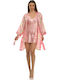 Cool Winter Women's Robe with Pink Nightgown