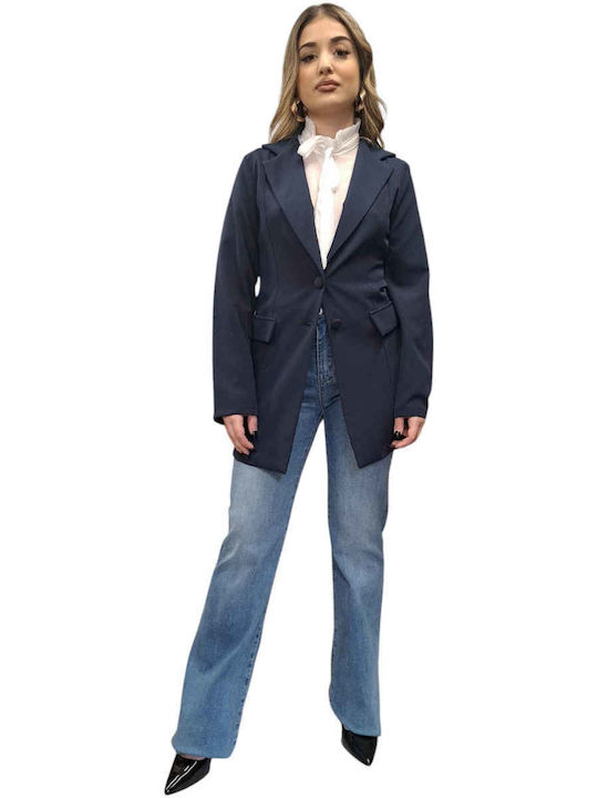 Remix Women's Blazer Navy Blue