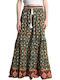 Remix Maxi Envelope Skirt in Green color