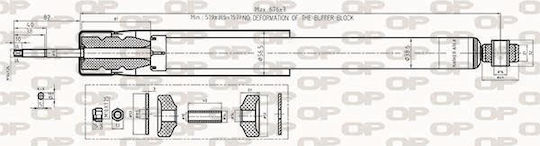 Open Parts Сет амортисьори 1бр за Fiat Sedici