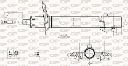 Open Parts Set Stoßdämpfer 1Stück für Peugeot Boxer Fiat Ducato Mercedes-Benz 250 Citroen Pullover Ferrari 250
