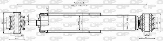 Open Parts Set Stoßdämpfer 2Stück für Citroen C3 Aircross Corvette C3