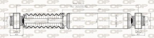 Open Parts Set Shock Absorbers 1pcs for Citroen Berlingo